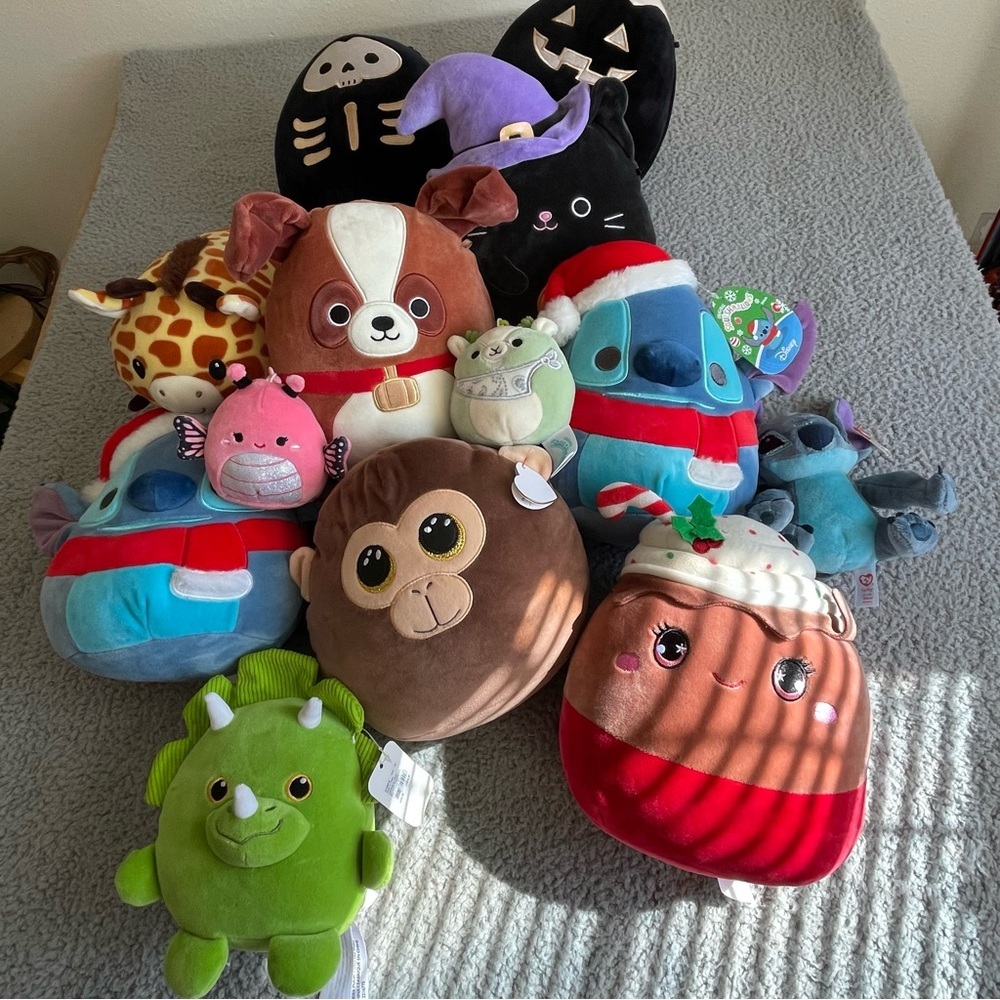 Squishmallows Toy Plushes Lot of‎ 10+3  Multicolor